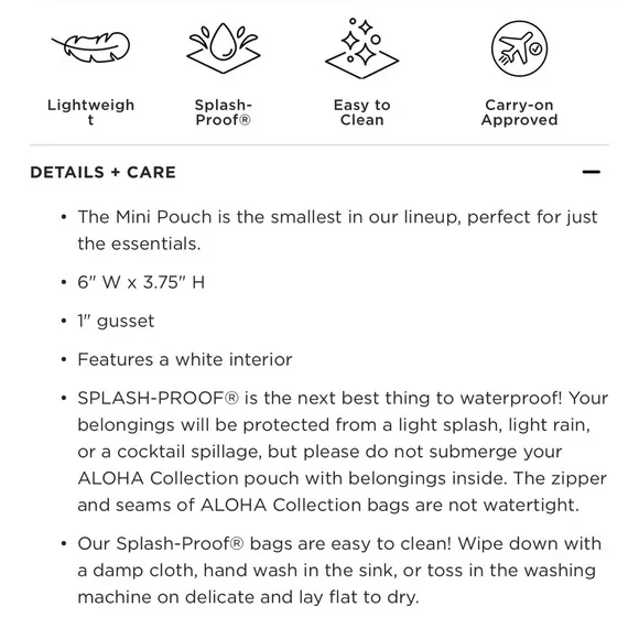 NWT Aloha Collection Backyard Red Haute / Sandstone Mini Pouch - Picture 5 of 5